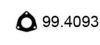 SKODA 0854937 Gasket, exhaust pipe